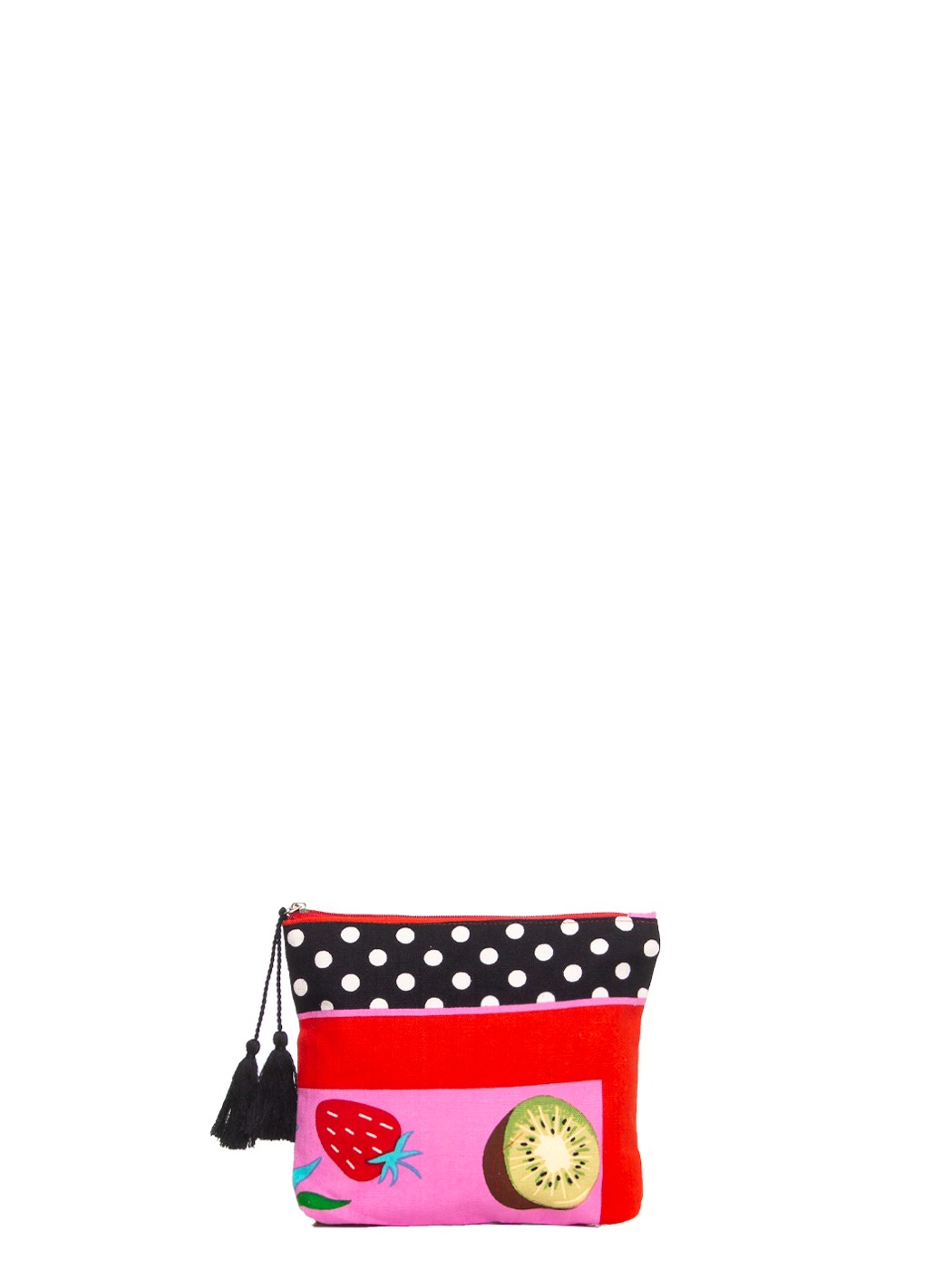 POCHETTE FRUITS and DOTS, 100% COTTON, M.INDIA